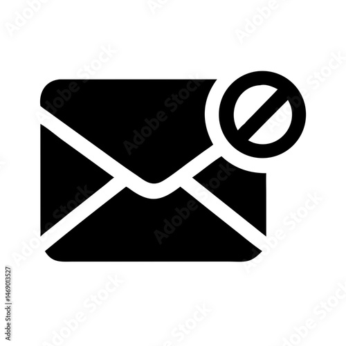 Email unsubscribe icon, for digital marketing, websites and apps