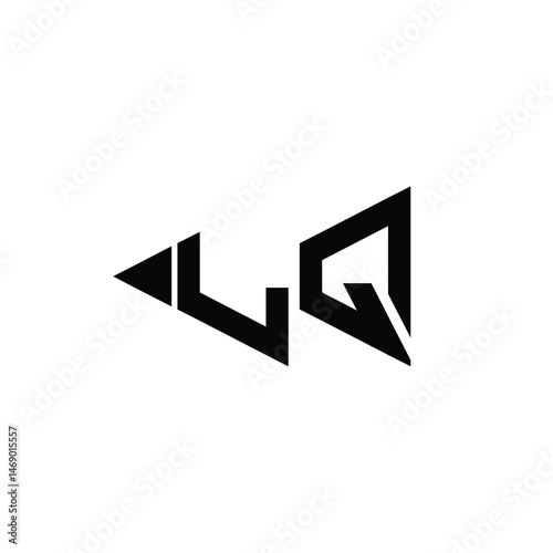 Free Download LQ monogram logo design letter text name symbol monochrome logotype alphabet character simple logo - GFXLoad