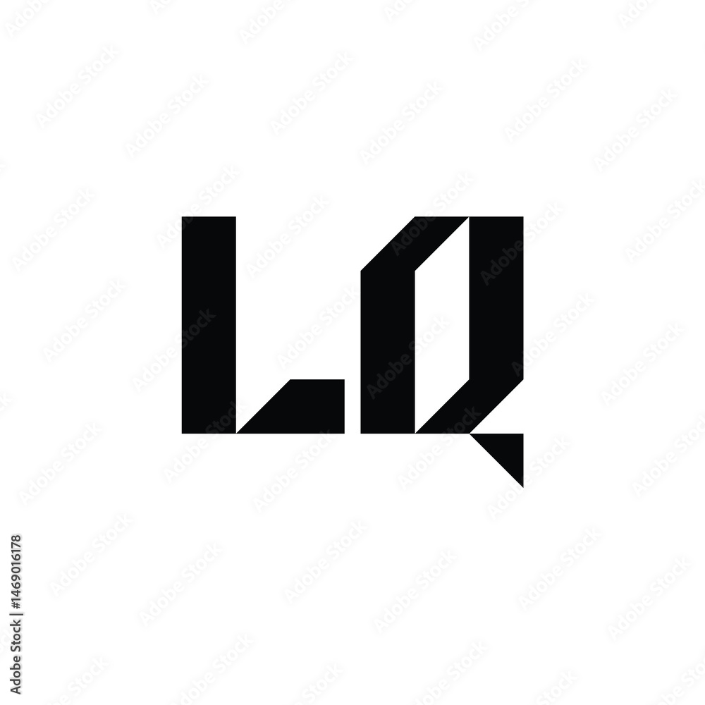 LQ monogram logo design letter text name symbol monochrome logotype alphabet character simple logo LQ monogram logo design letter text name symbol monochrome logotype alphabet character simple logo