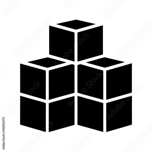 big data icon silhouette vector
