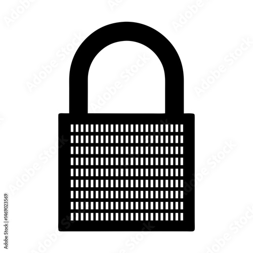 data encryption icon silhouette vector  
