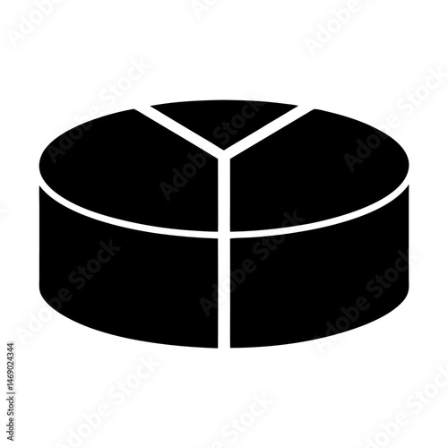 pie chart icon silhouette glyph

