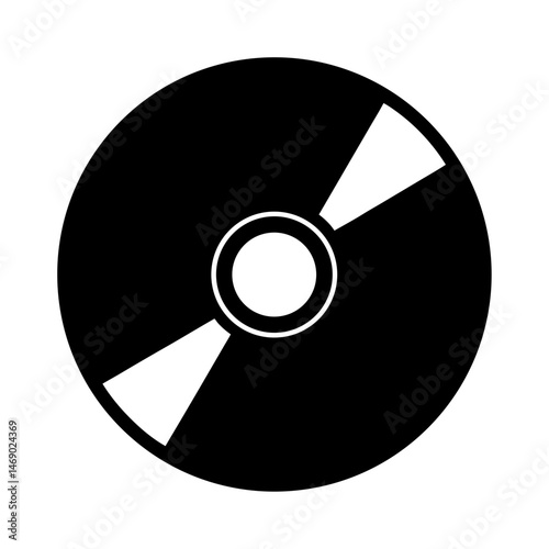 optical disc icon silhouette filled
