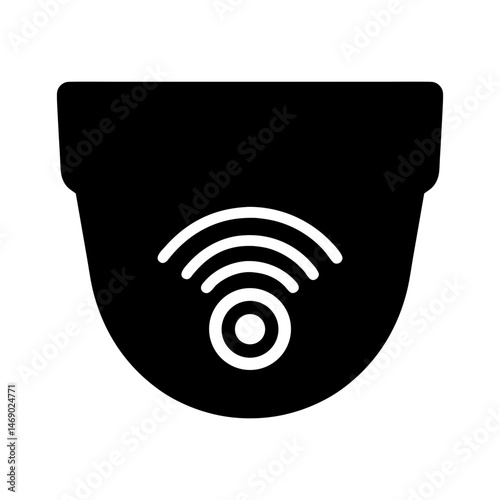 smart camera icon silhouette
