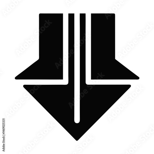 trend down arrow icon
