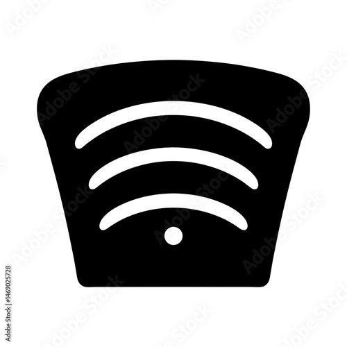wifi silhouette icon vector  
