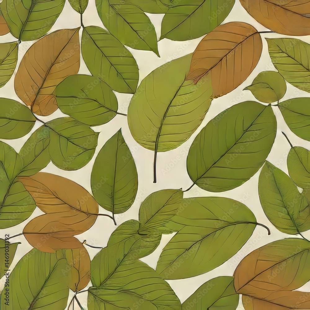 seamless pattern with leaves seamless pattern with leaves