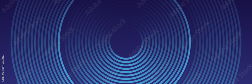 Abstract blue glowing geometric lines on dark blue background. Modern shiny blue circle lines pattern. Futuristic technology concept. Suit for cover, poster, banner, brochure, header, website. eps 10 Abstract blue glowing geometric lines on dark blue background. Modern shiny blue circle lines pattern. Futuristic technology concept. Suit for cover, poster, banner, brochure, header, website. eps 10