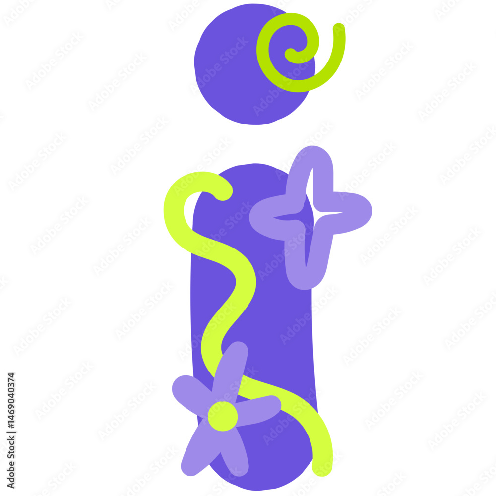 Obraz premium Fun Doodle Scribble Alphabet Font Graphic Illustration