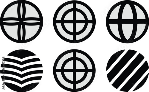 Globe vector logo design featuring a stylized earth illustration on a clean white background, ideal for global branding and international business themes