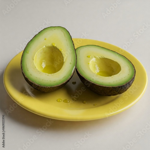 avocado on a plate