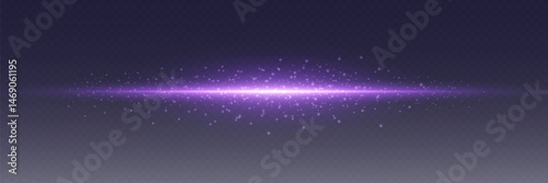 Laser rays of light, sparkling lines. On a transparent background.