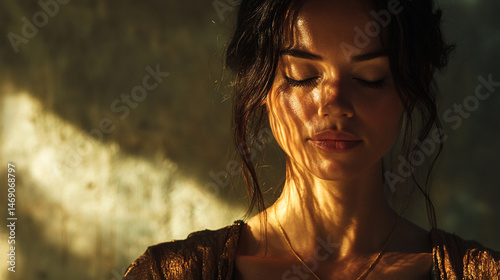 women eyes closed