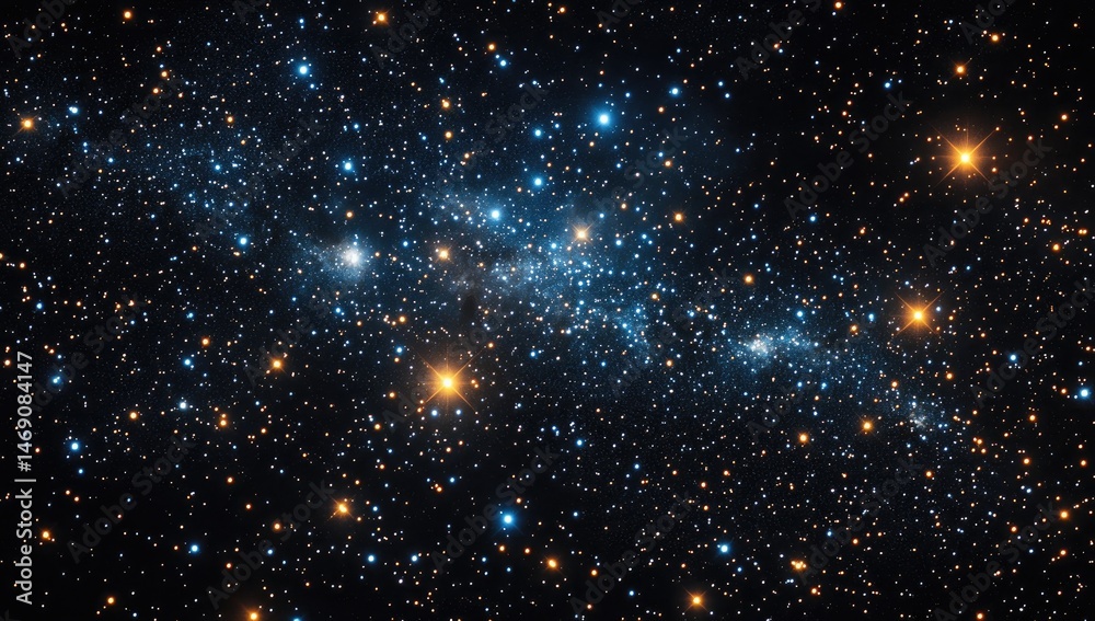 Fototapeta premium Cosmic expanse of stars and nebulae in space.