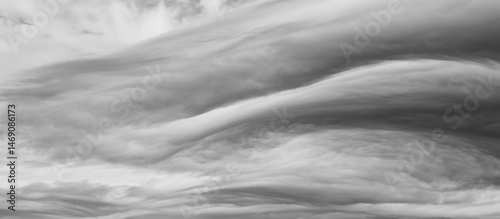 Photography Black and white swirling clouds