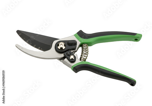 Garden pruners shears cutting tool for gardening and trimming on transparent background