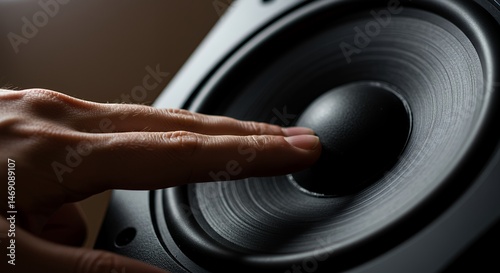 A Hand Gently Touching a Speaker Cone: Exploring the Tactile Experience of Music