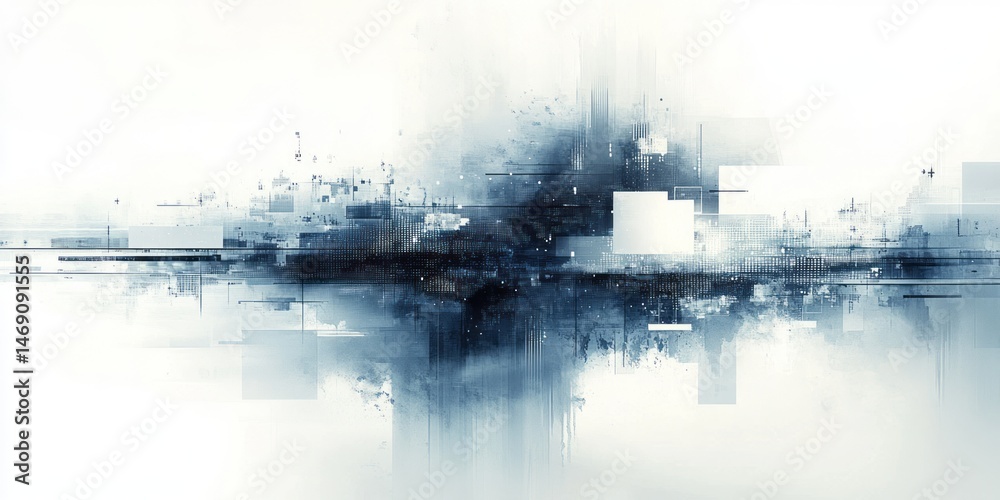 Fototapeta premium Abstract landscape of a muted palette.