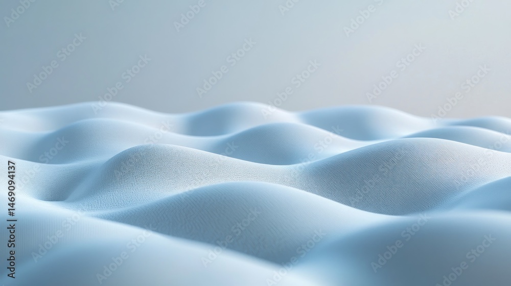 Abstract, light blue, wavy, textured surface