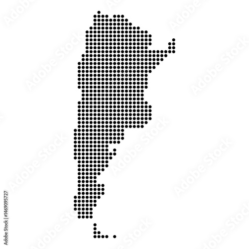 Argentina map symbol shape, travel web flat concept icon vector illustration .