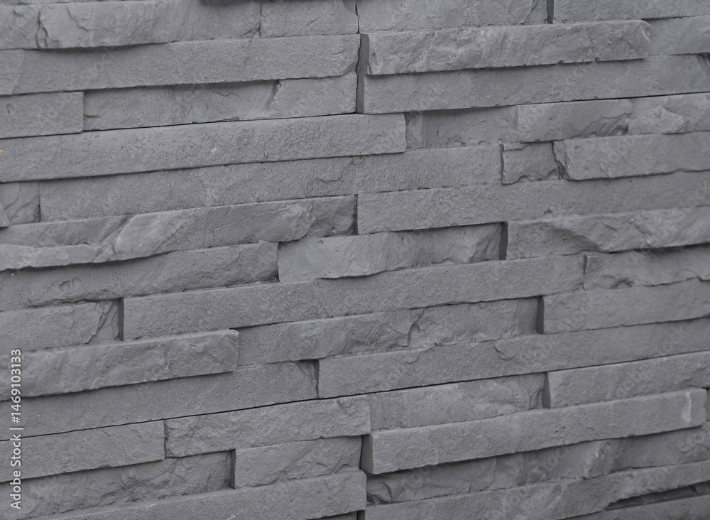 Obraz premium Kamienne płytki ceramicze w kolorze szarego betonu, tło do portretu 