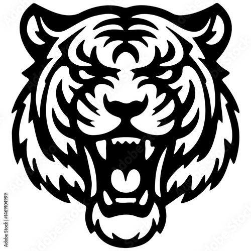Tiger Roar Illustration.