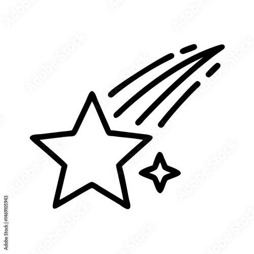 Shooting Star Icon Design