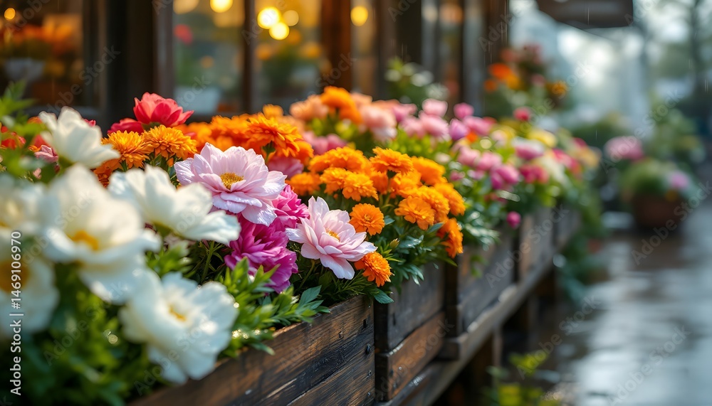 Obraz premium Flower display with vibrant colors