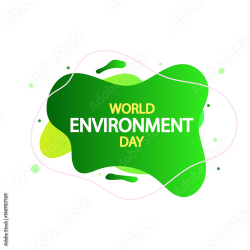 Environment world day liquid banner, vector art illustration.