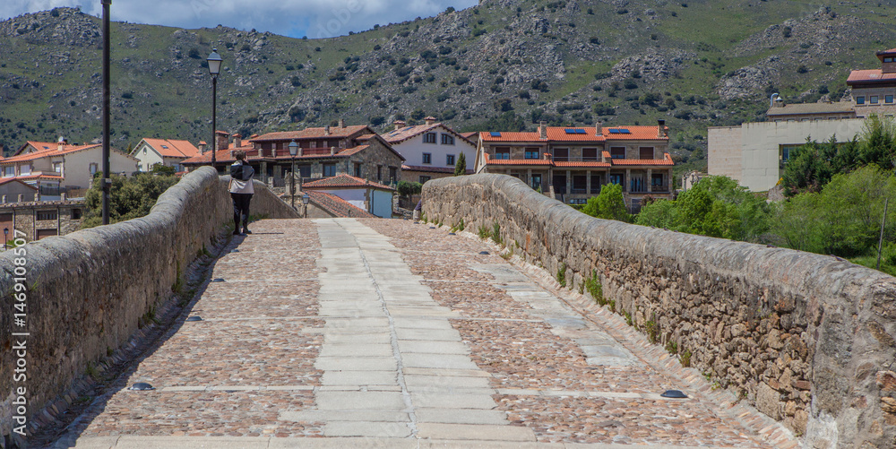 Medieval bridge of Barco de Avila, Spain