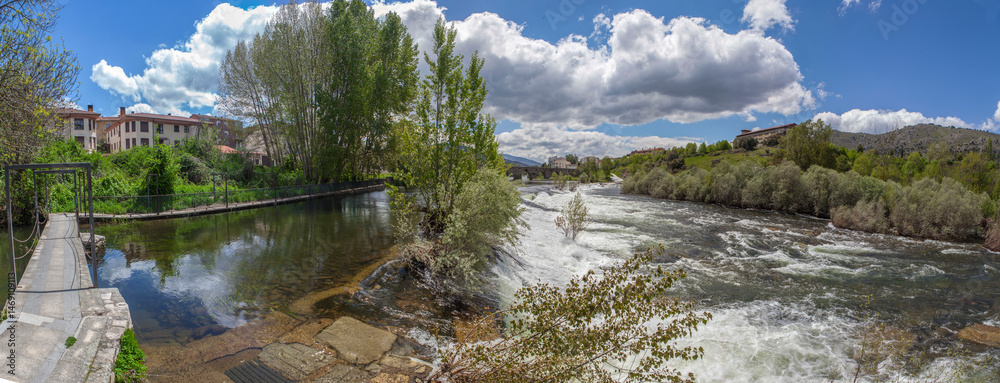 Tormes River at Barco de Avila, Castile and Leon, Spain