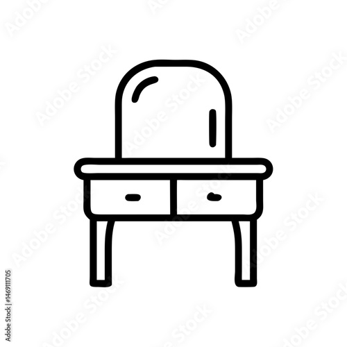 Dressing Table Icon Design