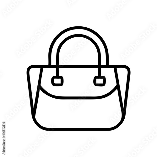 Tote Style Purse Icon Design