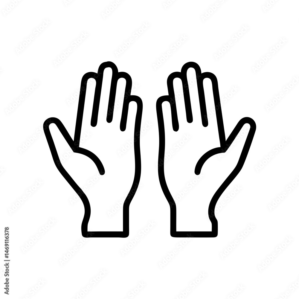 Worship Hands Raised Icon Design Worship Hands Raised Icon Design
