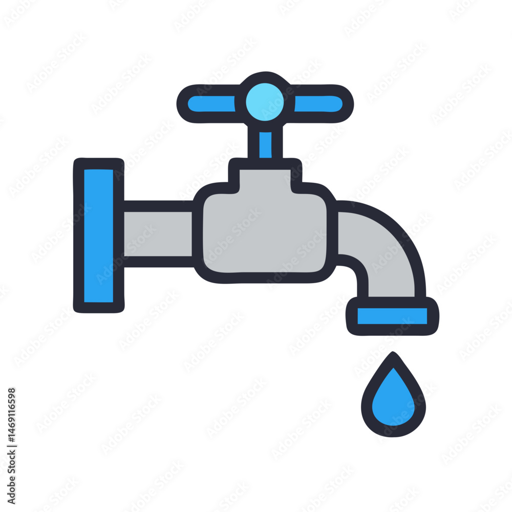 Ablution Water Tap Icon Design Ablution Water Tap Icon Design