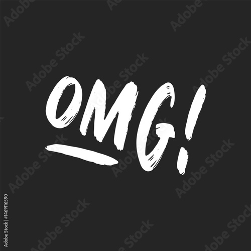 Omg Brush Typography