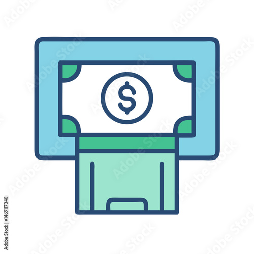 ATM Donation Machine Icon Design