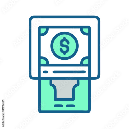 ATM Donation Machine Icon Design
