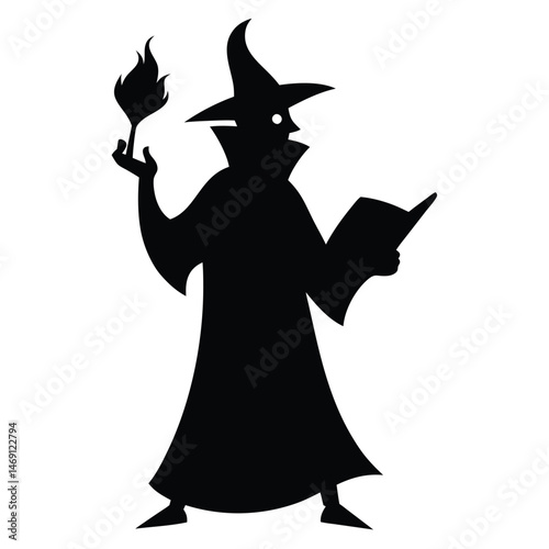 witch with a broom