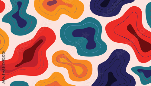 27. Smooth Liquid Blobs Seamless Design