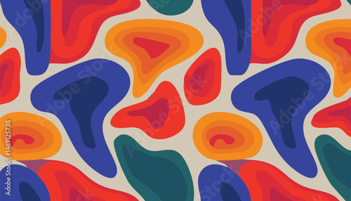 42. Soft Abstract Forms Organic Pattern