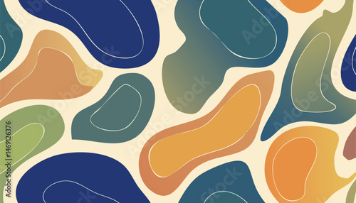 52. Dreamy Liquid Forms Abstract Repeat