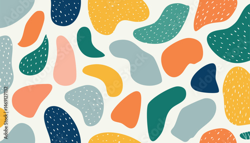 61. Playful Fluid Shapes Colorful Texture