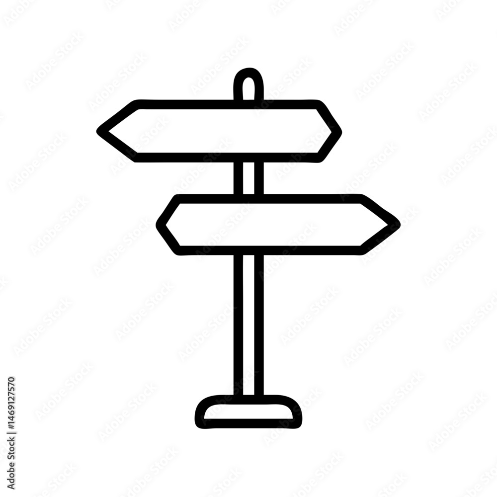 Signboard Post Icon Design Signboard Post Icon Design