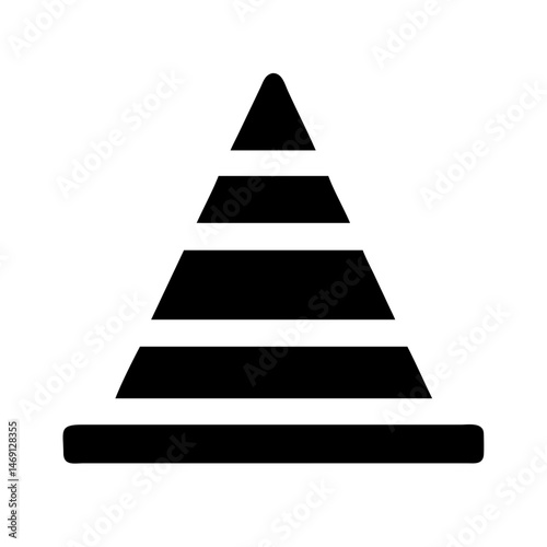 Pyramid with Steps Icon Design
