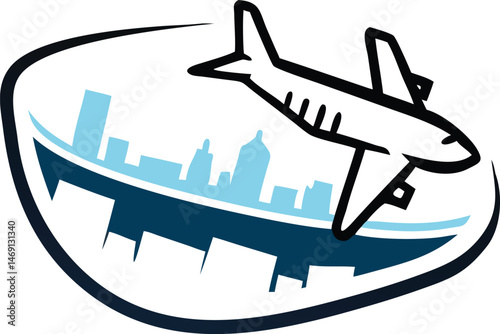 vector illustration of airplane