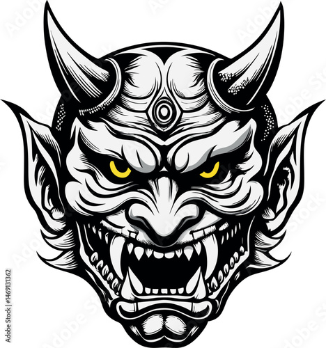 Maschera demone Oni 