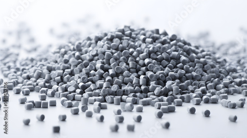 Brown Plastic Pellets Granules Granulate, Colorful Thermoplastic Polymer Raw Material for Injection Molding, Extrusion, PVC, HDPE, Polypropylene, Polystyrene, Polycarbonate – Industrial Dye Resin Mast photo
