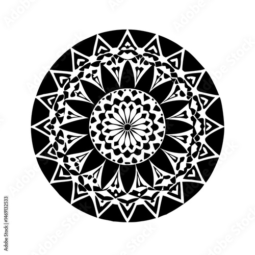 Mexican Mandala Pattern Icon Design
