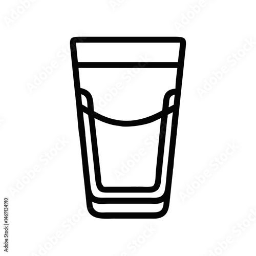 Liquor Shot Glass Icon Design
